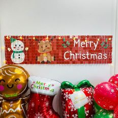 제이큐 풍선대통령 스팽글패널 크리스마스 세트 4P