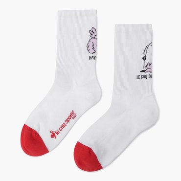 르꼬끄골프 25년 S/S     [하이다나 콜라보] 여성 양말 / VIVA RED  GQ222LSO61