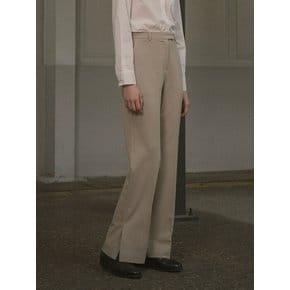 SIPT7074 Labelle Slit Slacks_Beige