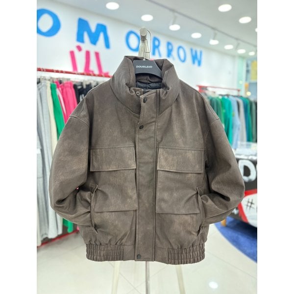 [여주점] 남여공용 더티레더오리털점퍼 JGZZ63904