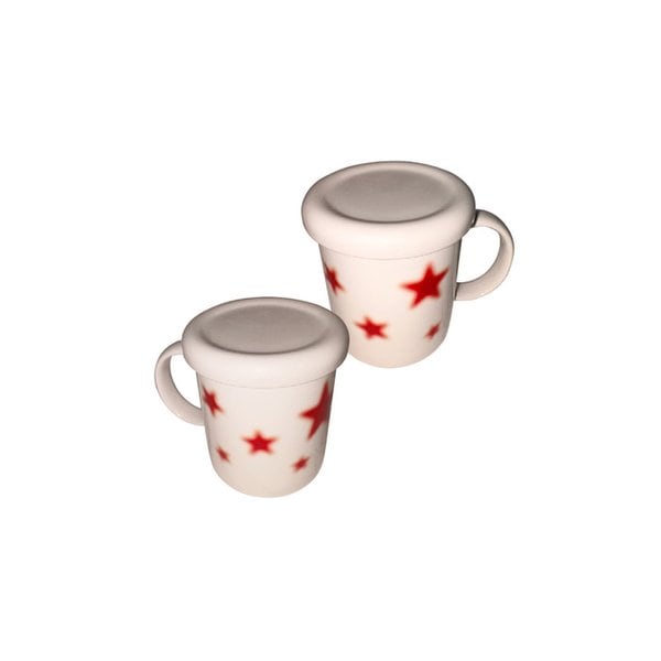 Red star simple mug