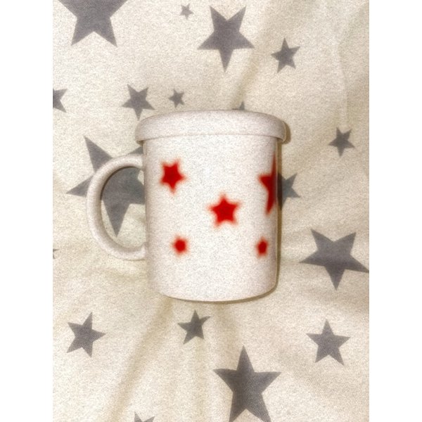 Red star simple mug
