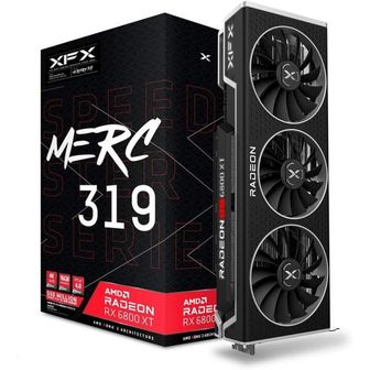  미국 XFX 그래픽카드 Speedster MERC319 Radeon RX 6800XT 블랙 16GB GDDR6 HDMI DisplayPort US