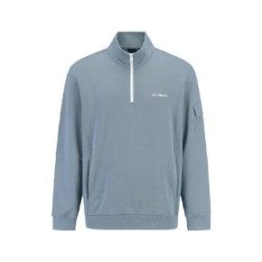 [텍가 109000원] 하이드로겐 공용 데일리 하프집 맨투맨 FM1H31D3FM003-BL