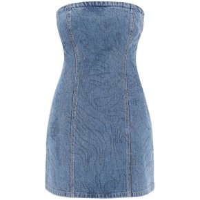 Sleeveless dress 1126361468 Light blue denim