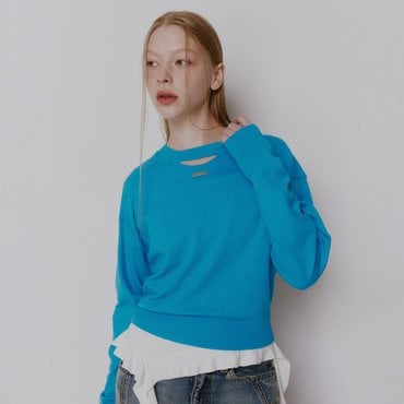 레이브 Neck Slit Detail Knit VK5SP110_3color