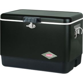 일본 콜맨 쿨러 박스 Coleman 3000004713 54QT Steel Belt Cooler Mud 블랙 1539137