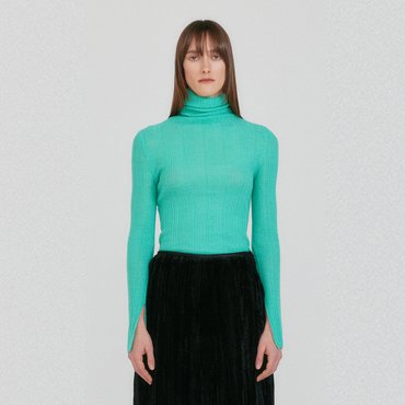 EENK ZIAH High Neck Knit Top - Mint