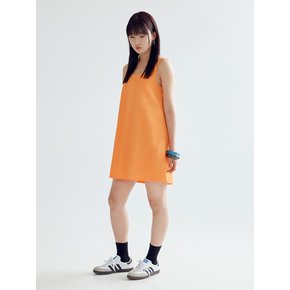 SQUARE MINI DRESS - ORANGE