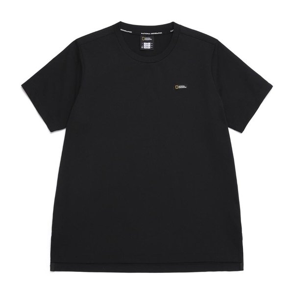 [여주점] N252WTS030 여성 크로우 COOL MAX 스몰로고 중힙기장 반팔티셔츠 CARBON BLACK