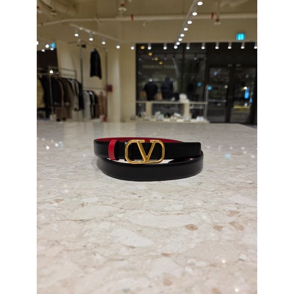 [부산점] 여성  V로고 시그니처 양면 벨트 6W2T0S12ZFR-0SM