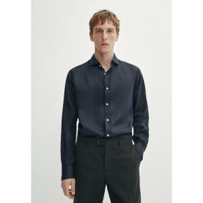 5086124 Massimo Dutti STUDIO - Shirt dark blue