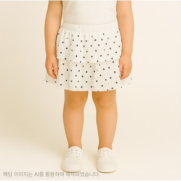 밀리밤 밀리캉캉 도트 스커트 MLWH25F5G