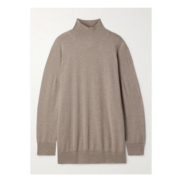 자바리 캐시미어 터틀넥 스웨터 베이지 1647597357670990