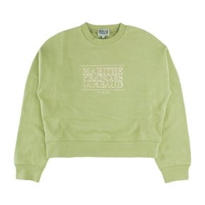 마리떼 W CLASSIC LOGO CROP SWEATSHIRT MFG44CSW113 LGN