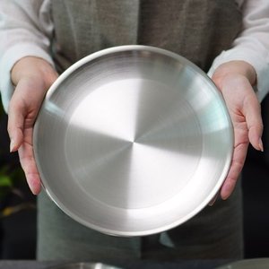 텐바이텐 포스코 스텐 무광 접시 25cm