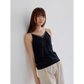 AR_Light v-neck camisole_BLACK