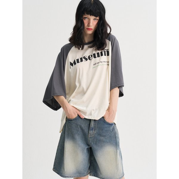 Season Point Museum Raglan T-shirt_Charcoal