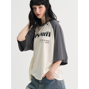 Season Point Museum Raglan T-shirt_Charcoal