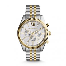 Michael Kors Men`s 45mm Chronograph Mineral Glass Quartz Date Watch MK8344