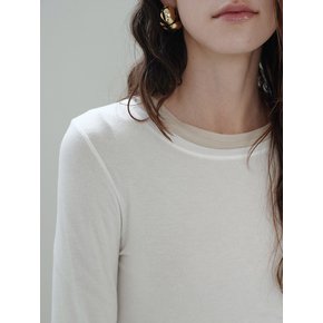 Tencel wool T-Shirt (Ivory)