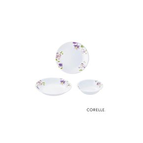 코렐 Corelle 3종 세트 중간 접시 깊은 소볼 잘 깨지지 않는다 경량 전자레