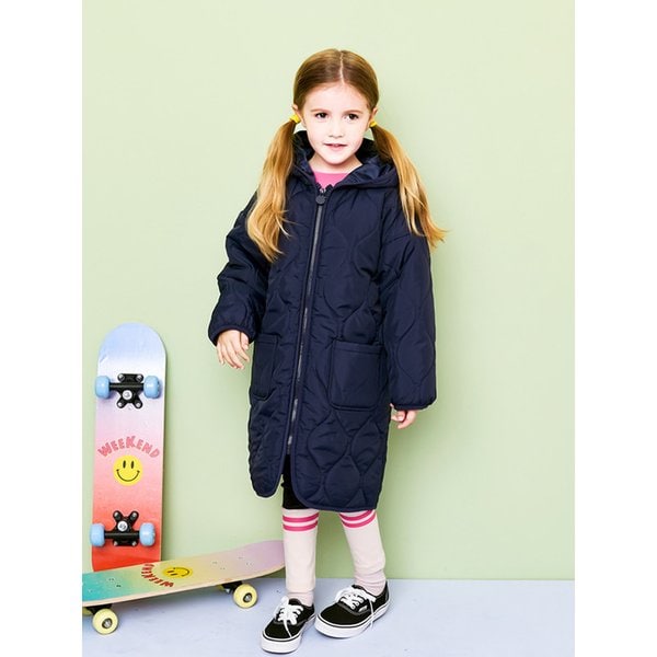 바람불땐후드경량롱패딩점퍼