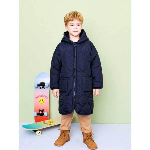 바람불땐후드경량롱패딩점퍼