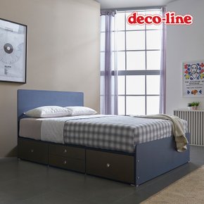코넬 피카 일반 더블 수납 침대+독립40T매트 DKN079C