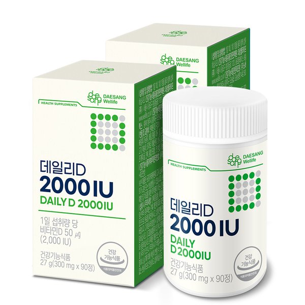데일리D 2000IU (300 mgX90정),2통