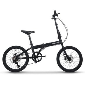 트랙션 F720 MTB 20인치 알루미늄 시마노7단 로드 접이식 성인 중학생 남녀공용 자전거 블랙