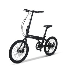 트랙션 F720 MTB 20인치 알루미늄 시마노7단 로드 접이식 성인 중학생 남녀공용 자전거 블랙