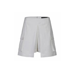 카고 포켓 스커트 팬츠-WHITE