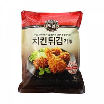 제이큐 백설 치킨튀김가루1kg 10개1박스