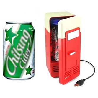 제이큐 냉장고 일반형냉장고 시원한usb미니냉장고 음료수냉장고 USB냉장고 레드
