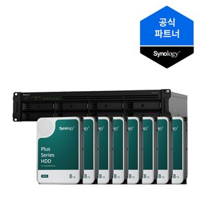 나스 8베이 NAS RS1221RP+ 64TB(8TBx8) 정품 HAT3300