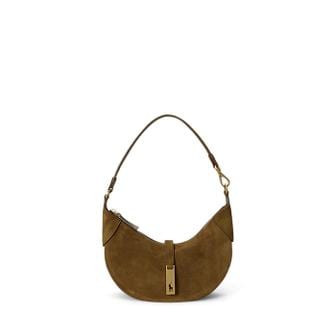 폴로 랄프 로렌 여성 폴로 ID 스웨이드 미니 숄더백(WAPOBAG02V20200310)