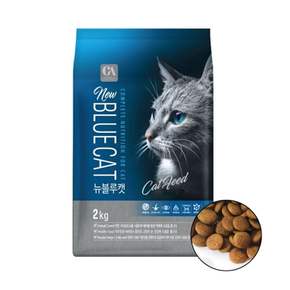 뉴 TA26BF49 블루캣 2kg 고양이 건식사료 전연령 헤어볼 눈건강