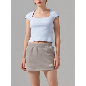 Grey Essential Sweat Mini Skirt