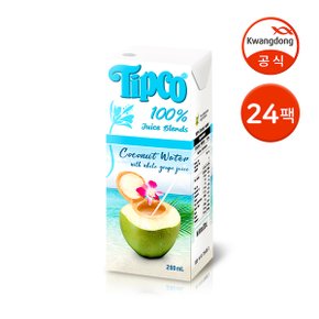 팁코 코코넛워터 혼합주스 200ml 24팩 / 100%착즙 과일주스 어린이주스