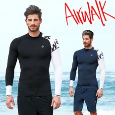 에어워크서프 남성래쉬가드 긴팔(단품) YAWe5004 /자외선차단/수영복/비치웨어/Airwalksurf