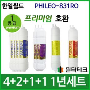 한일월드 PHILEO-831RO 1년세트 정수기필터호환 (프)