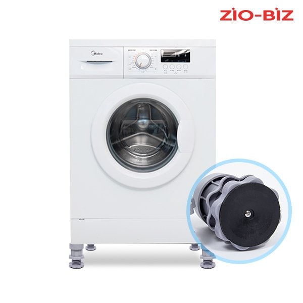 세탁기 받침대 높이조절형 4개세트/다용도 이동받침대 드럼 통돌이 냉장고 건조기 밀림 부식 소음 진동방지 높이조절 - SSG.COM