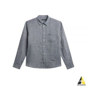 J.LINDEBERG 제이린드버그 24 SLIM LS LINEN MELANGE SHIRT (FMST10240-6855) (남성 슬림 롱슬리