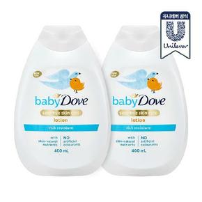 베이비도브 리치 모이스처 로션 400ml x 2개
