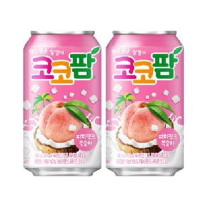 코코팜 피치핑크 복숭아 340ml/ 30캔