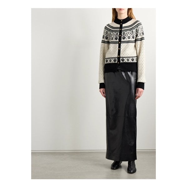 케이트 마크 인타르시아 캐시미어 혼방 가디건 크림 1647597343294492