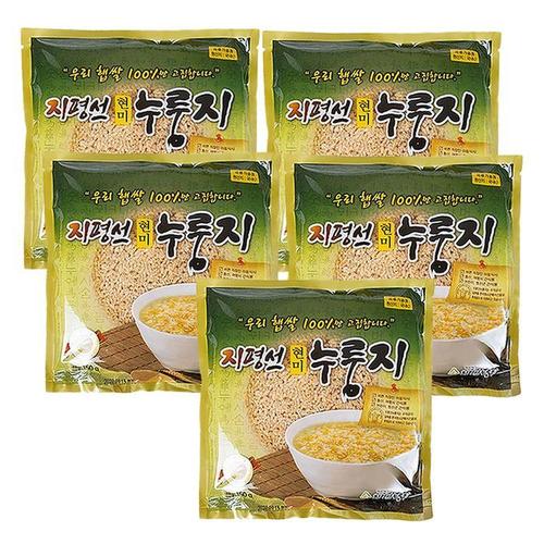 지평선 누룽지 현미 150g 5봉 국산 햅쌀 숭늉 간식 D(1)