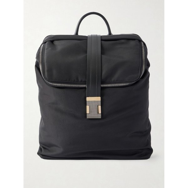 녹스 가죽 트리밍 나일론 백팩 46376663162965081