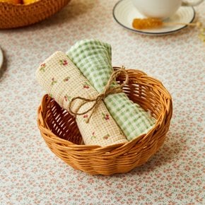 L 도톰한 4중지 살림 거즈행주 2P 체리